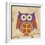 Plum Boho Owl-Hope Smith-Framed Art Print