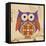 Plum Boho Owl-Hope Smith-Framed Stretched Canvas