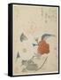 Plum Branch, a Peony Flower and a Metal Seal, 1816-Kubo Shunman-Framed Stretched Canvas