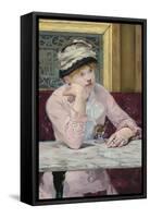 Plum Brandy, 1877-Edouard Manet-Framed Stretched Canvas