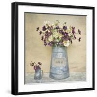 Plum Daisies-Cristin Atria-Framed Art Print