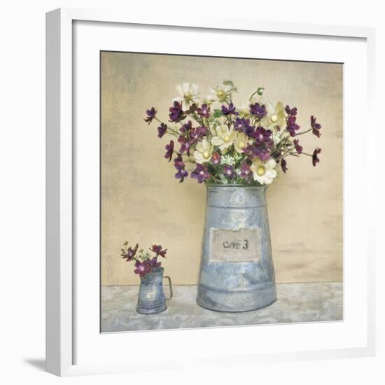 Plum Daisies-Cristin Atria-Framed Art Print