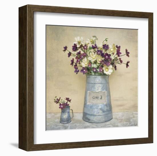 Plum Daisies-Cristin Atria-Framed Giclee Print