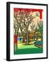 Plum Garden at Kamata-Ando Hiroshige-Framed Giclee Print