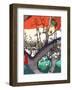 Plum Garden at Kameido-Ando Hiroshige-Framed Giclee Print