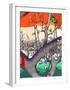 Plum Garden at Kameido-Ando Hiroshige-Framed Giclee Print