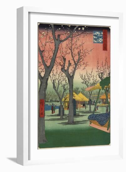 Plum Garden in Kamata, February 1857-Utagawa Hiroshige-Framed Giclee Print