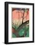 Plum Garden, Kameido, 1857-Ando Hiroshige-Framed Giclee Print