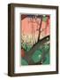 Plum Garden, Kameido, 1857-Ando Hiroshige-Framed Giclee Print