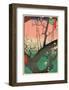 Plum Garden, Kameido, 1857-Ando Hiroshige-Framed Art Print