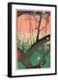 Plum Garden, Kameido, 1857-Ando Hiroshige-Framed Art Print