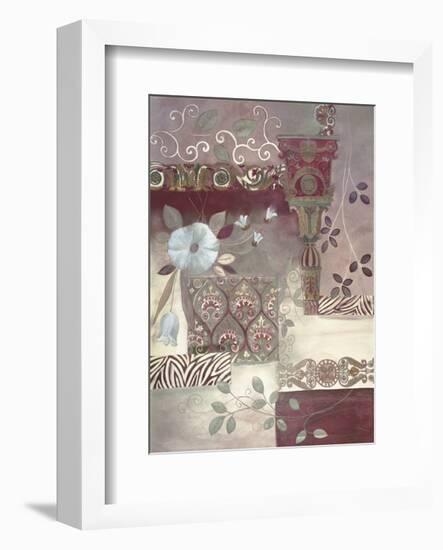 Plum Paisley-Muriel Verger-Framed Art Print