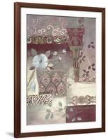 Plum Paisley-Muriel Verger-Framed Art Print