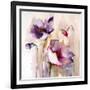 Plum Poppies I-Leticia Herrera-Framed Art Print