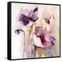 Plum Poppies I-Leticia Herrera-Framed Stretched Canvas