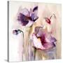 Plum Poppies I-Leticia Herrera-Stretched Canvas