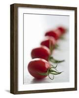 Plum Tomatoes in a Row-Martina Schindler-Framed Photographic Print
