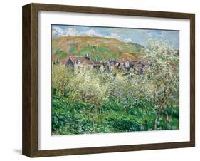 Plum Trees, 1879-Claude Monet-Framed Giclee Print