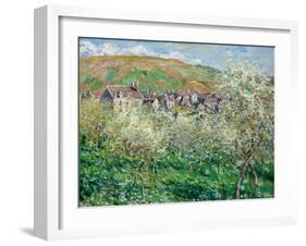 Plum Trees, 1879-Claude Monet-Framed Giclee Print