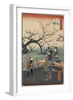 Plum Trees at Kameido, 1859-1862-null-Framed Giclee Print