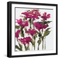 Plum Wild Flowers-Jane Slivka-Framed Art Print