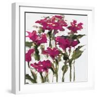 Plum Wild Flowers-Jane Slivka-Framed Art Print