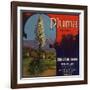 Pluma Brand - Upland, California - Citrus Crate Label-Lantern Press-Framed Art Print