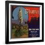 Pluma Brand - Upland, California - Citrus Crate Label-Lantern Press-Framed Art Print