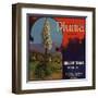 Pluma Brand - Upland, California - Citrus Crate Label-Lantern Press-Framed Art Print