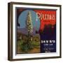 Pluma Brand - Upland, California - Citrus Crate Label-Lantern Press-Framed Art Print