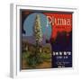 Pluma Brand - Upland, California - Citrus Crate Label-Lantern Press-Framed Art Print