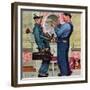 "Plumbers", June 2,1951-Norman Rockwell-Framed Giclee Print