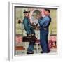 "Plumbers", June 2,1951-Norman Rockwell-Framed Giclee Print