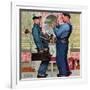 "Plumbers", June 2,1951-Norman Rockwell-Framed Giclee Print