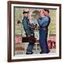 "Plumbers", June 2,1951-Norman Rockwell-Framed Giclee Print