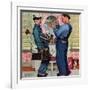 "Plumbers", June 2,1951-Norman Rockwell-Framed Giclee Print