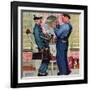 "Plumbers", June 2,1951-Norman Rockwell-Framed Giclee Print