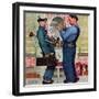 "Plumbers", June 2,1951-Norman Rockwell-Framed Premium Giclee Print