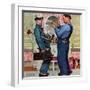 "Plumbers", June 2,1951-Norman Rockwell-Framed Giclee Print