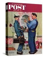 "Plumbers" Saturday Evening Post Cover, June 2,1951-Norman Rockwell-Stretched Canvas