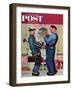 "Plumbers" Saturday Evening Post Cover, June 2,1951-Norman Rockwell-Framed Premium Giclee Print