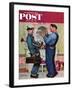 "Plumbers" Saturday Evening Post Cover, June 2,1951-Norman Rockwell-Framed Giclee Print