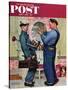 "Plumbers" Saturday Evening Post Cover, June 2,1951-Norman Rockwell-Stretched Canvas