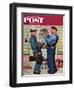 "Plumbers" Saturday Evening Post Cover, June 2,1951-Norman Rockwell-Framed Premium Giclee Print