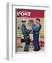 "Plumbers" Saturday Evening Post Cover, June 2,1951-Norman Rockwell-Framed Premium Giclee Print