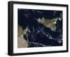 Plume from Mt. Etna in Sicily-null-Framed Photographic Print