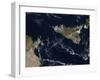Plume from Mt. Etna in Sicily-null-Framed Photographic Print