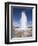 Plume of Water and Steam From the Strokkur Geysir Exploding Into the Air at Geysir Near Reykjavik-null-Framed Photographic Print