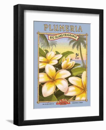 Plumeria-Kerne Erickson-Framed Art Print