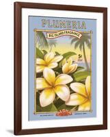 Plumeria-Kerne Erickson-Framed Art Print